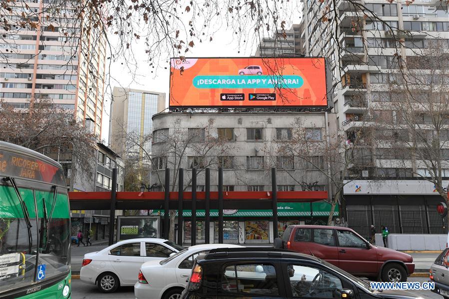 CHILE-SANTIAGO-CHINA-RIDE HAILING APP-DIDI CHUXING