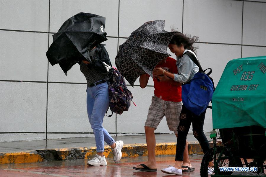 PHILIPPINES-QUEZON-STRONG WIND AND HEAVY RAIN