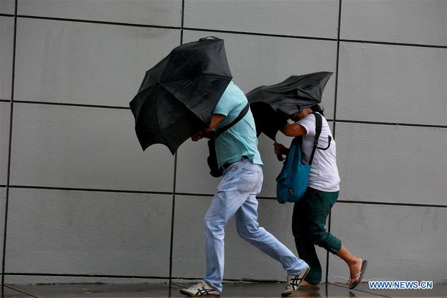 PHILIPPINES-QUEZON-STRONG WIND AND HEAVY RAIN