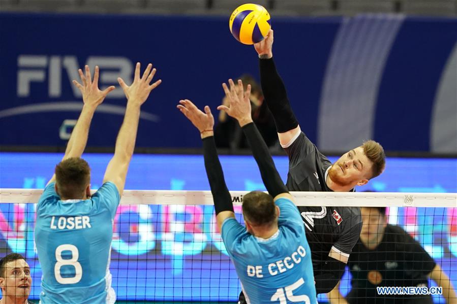 (SP)CHINA-NINGBO-FIVB-TOKYO VOLLEYBALL QUALIFICATION-CAN VS ARG(CN)