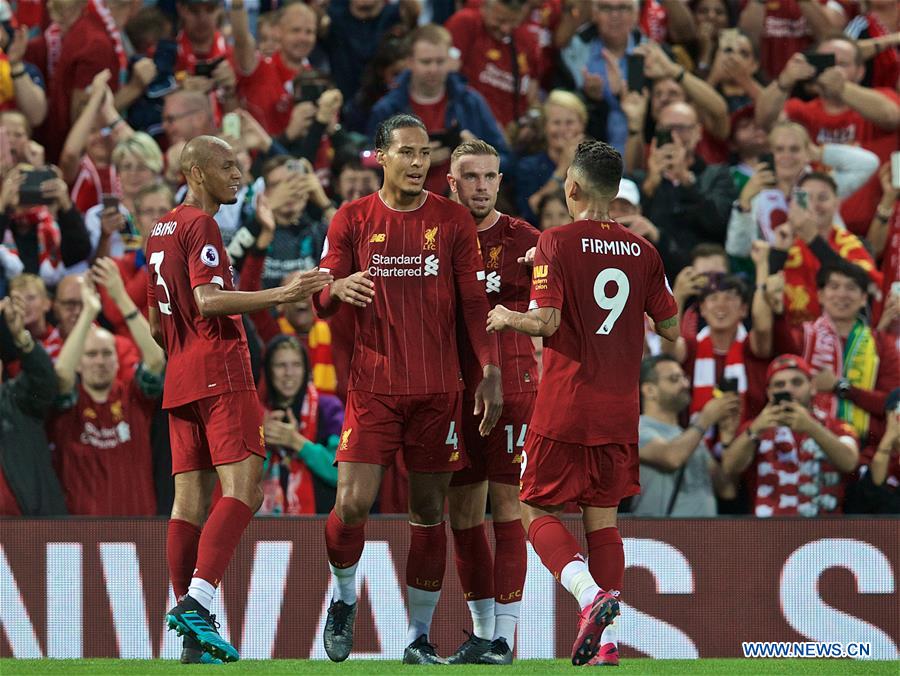 (SP) BRITAIN-LIVERPOOL-FOOTBALL-ENGLISH PREMIER LEAGUE-LIVERPOOL VS NORWICH CITY