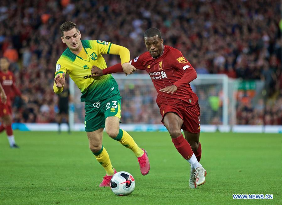 (SP) BRITAIN-LIVERPOOL-FOOTBALL-ENGLISH PREMIER LEAGUE-LIVERPOOL VS NORWICH CITY