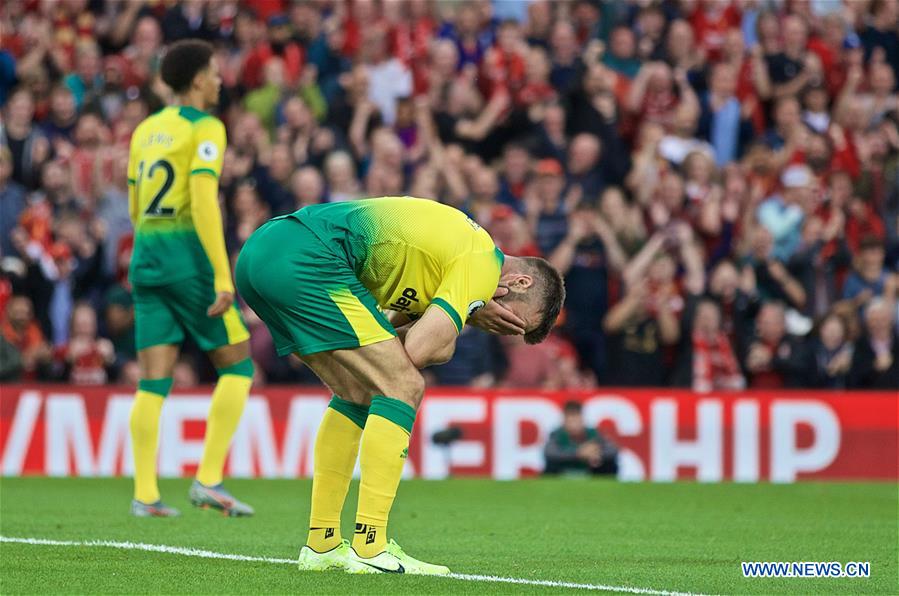 (SP) BRITAIN-LIVERPOOL-FOOTBALL-ENGLISH PREMIER LEAGUE-LIVERPOOL VS NORWICH CITY