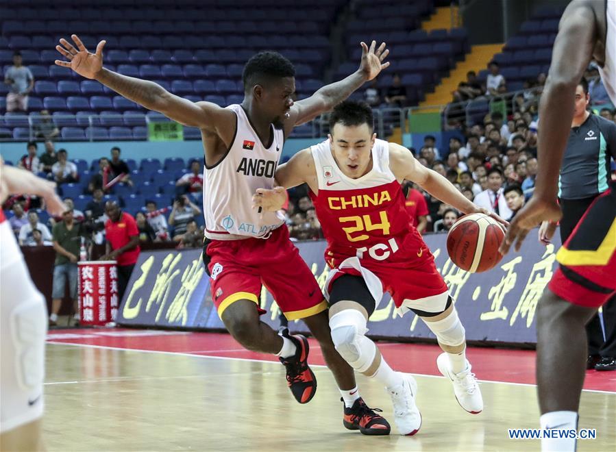 (SP)CHINA-KUNSHAN-INTERNATIONAL MEN'S BASKETBALL CHANLLENGE-CHINA VS ANGOLA(CN)