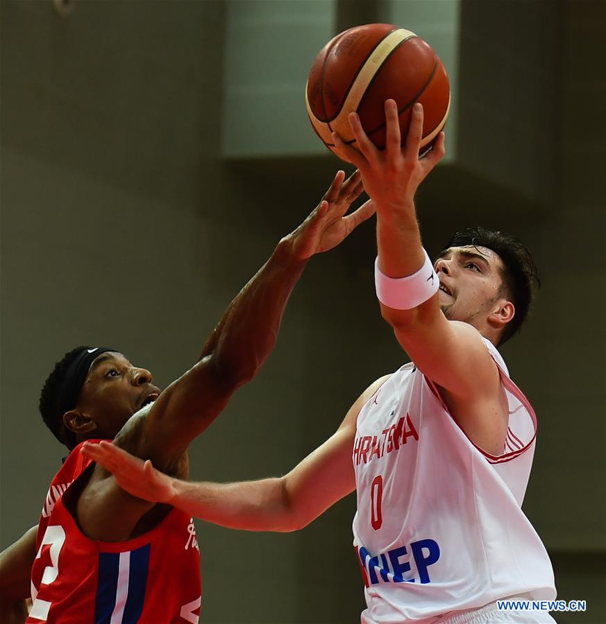 (SP)CHINA-KUNSHAN-BASKETBALL-INTERNATIONAL MEN'S CHALLENGE-CROATIA VS PUERTO RICA(CN)