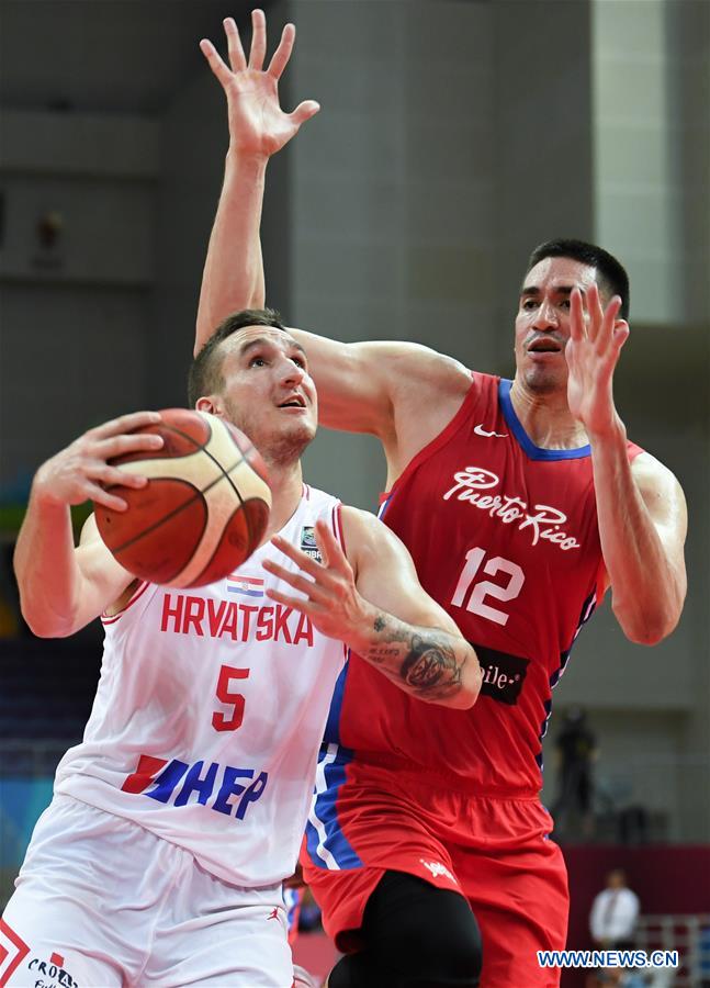 (SP)CHINA-KUNSHAN-BASKETBALL-INTERNATIONAL MEN'S CHALLENGE-CROATIA VS PUERTO RICA(CN)