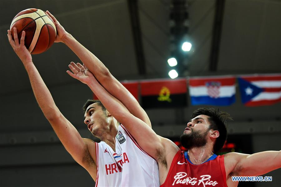 (SP)CHINA-KUNSHAN-BASKETBALL-INTERNATIONAL MEN'S CHALLENGE-CROATIA VS PUERTO RICA(CN)