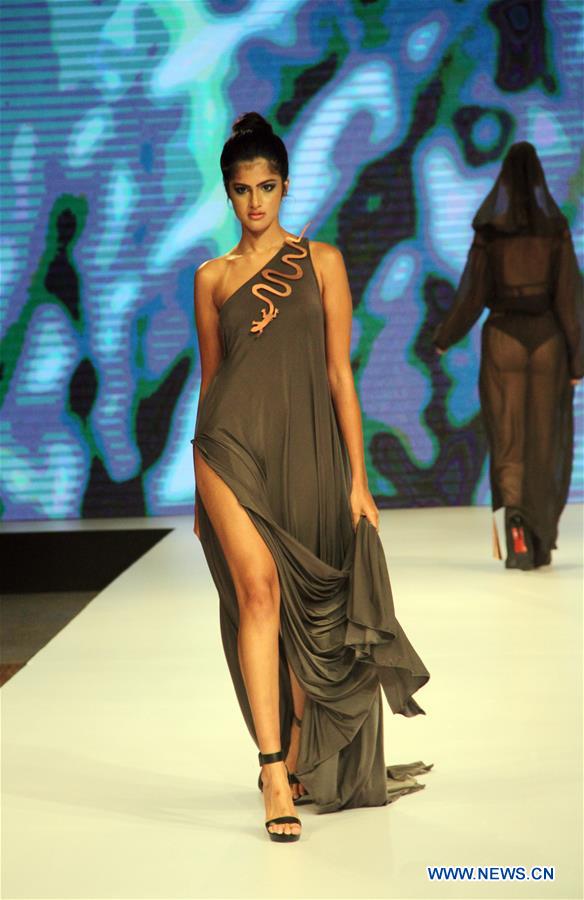 Swimwear collections presented at Olu Swim Week in Sri Lanka Xinhua