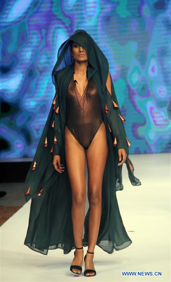 Swimwear collections presented at Olu Swim Week in Sri Lanka Xinhua