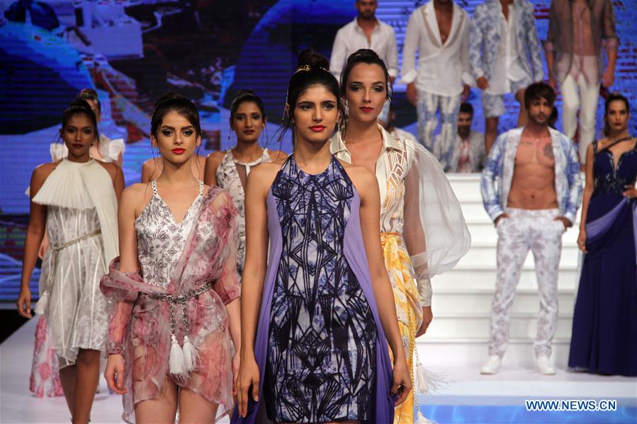 Swimwear collections presented at Olu Swim Week in Sri Lanka Xinhua English.news.cn