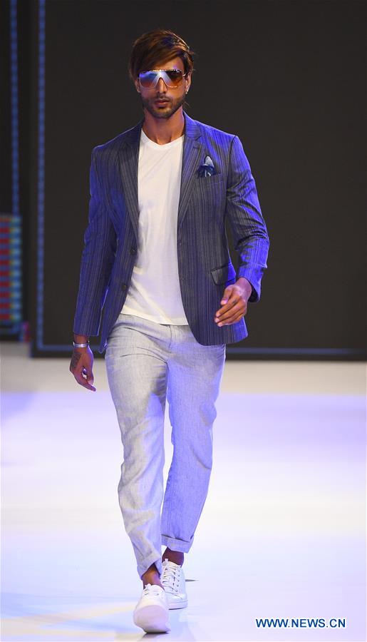 Swimwear collections presented at Olu Swim Week in Sri Lanka Xinhua