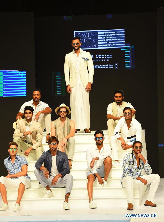 Swimwear collections presented at Olu Swim Week in Sri Lanka Xinhua English.news.cn