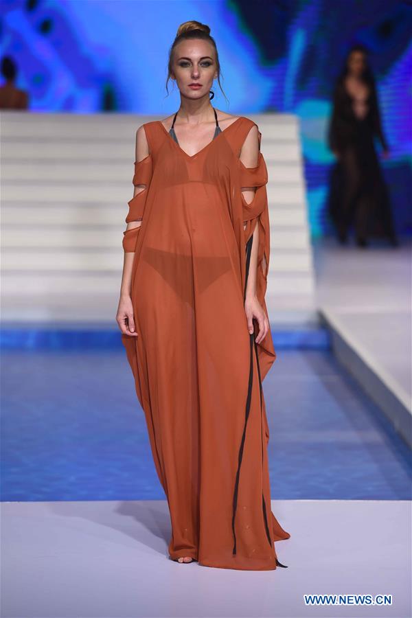 Swimwear collections presented at Olu Swim Week in Sri Lanka Xinhua