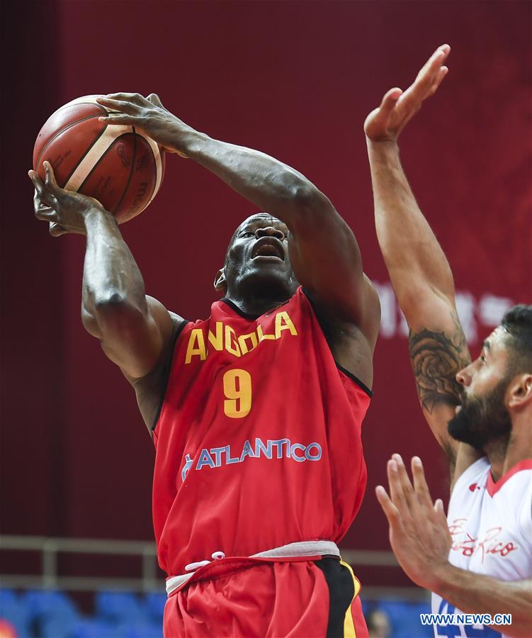 (SP)CHINA-KUNSHAN-BASKETBALL-INTERNATIONAL MEN'S CHALLENGE-PUERTO RICO VS ANGOLA(CN)