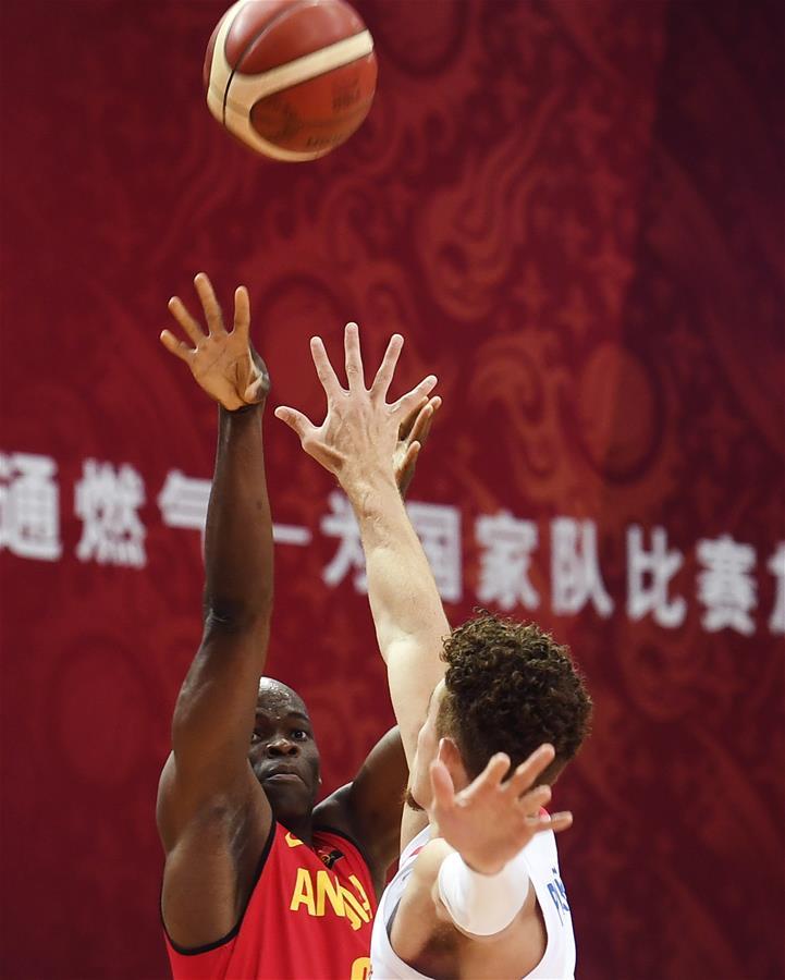 (SP)CHINA-KUNSHAN-BASKETBALL-INTERNATIONAL MEN'S CHALLENGE-PUERTO RICO VS ANGOLA(CN)