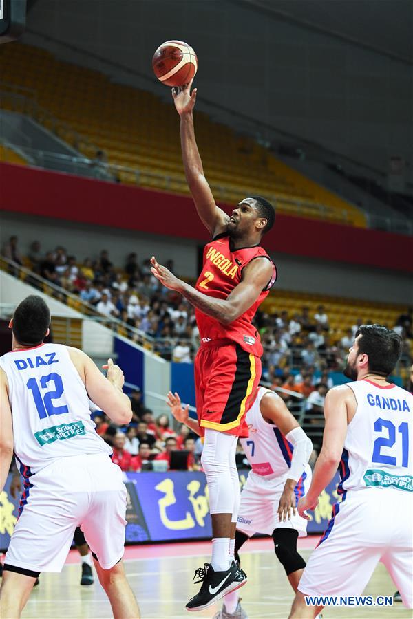 (SP)CHINA-KUNSHAN-BASKETBALL-INTERNATIONAL MEN'S CHALLENGE-PUERTO RICO VS ANGOLA(CN)