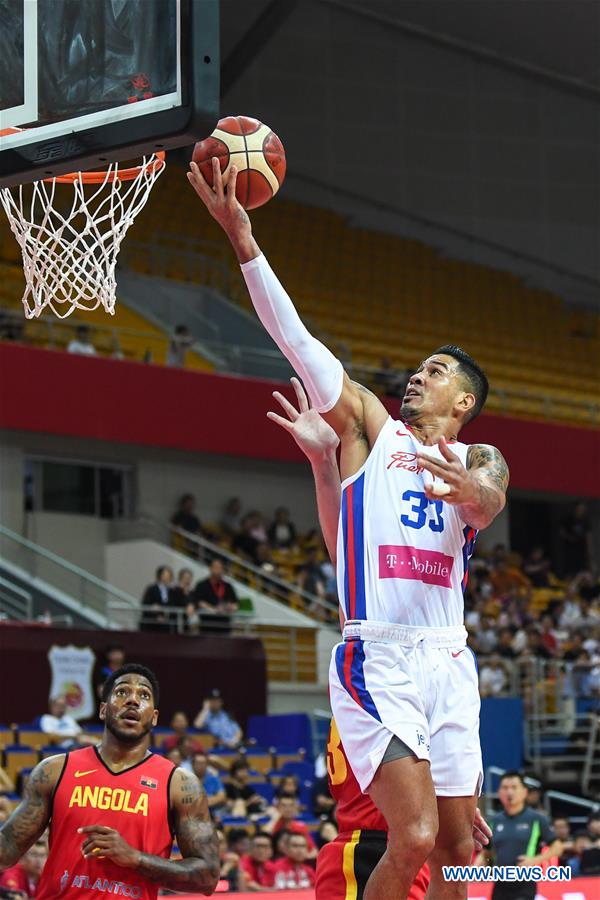 (SP)CHINA-KUNSHAN-BASKETBALL-INTERNATIONAL MEN'S CHALLENGE-PUERTO RICO VS ANGOLA(CN)