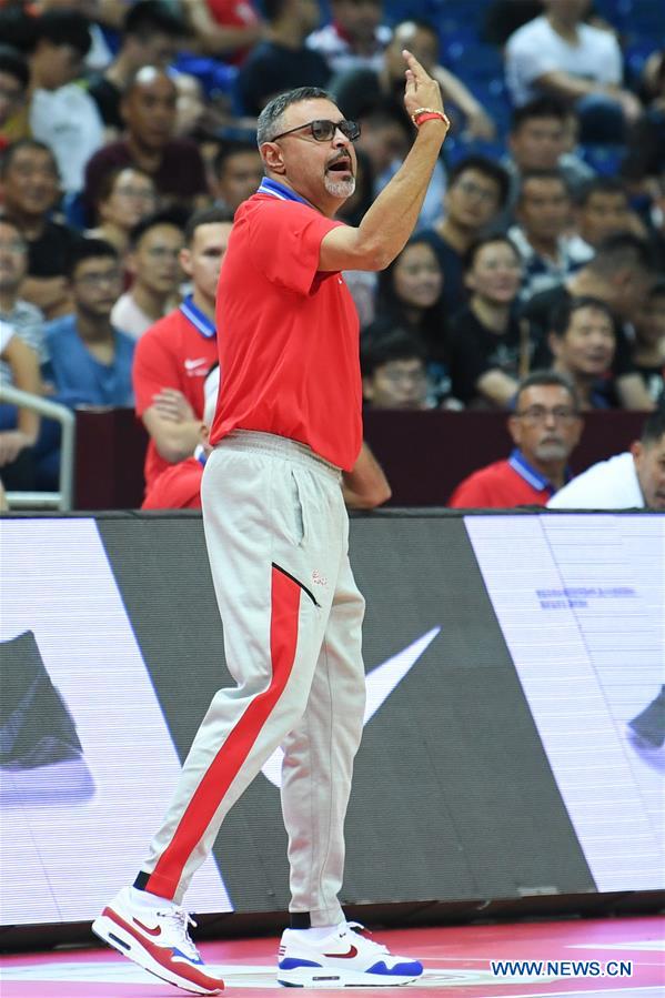 (SP)CHINA-KUNSHAN-BASKETBALL-INTERNATIONAL MEN'S CHALLENGE-PUERTO RICO VS ANGOLA(CN)