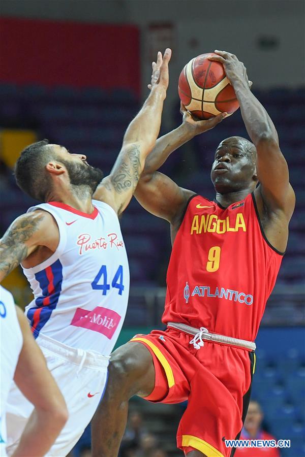 (SP)CHINA-KUNSHAN-BASKETBALL-INTERNATIONAL MEN'S CHALLENGE-PUERTO RICO VS ANGOLA(CN)