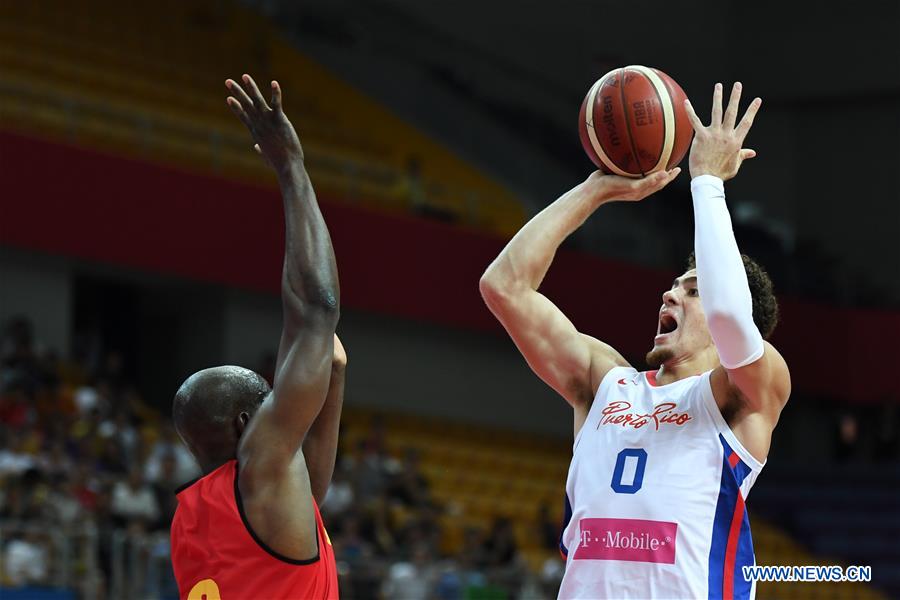 (SP)CHINA-KUNSHAN-BASKETBALL-INTERNATIONAL MEN'S CHALLENGE-PUERTO RICO VS ANGOLA(CN)
