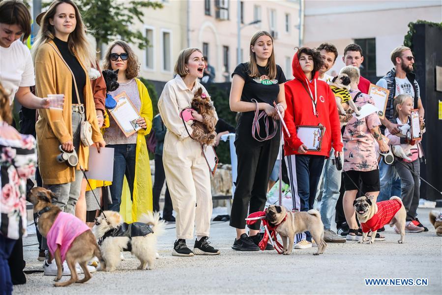 RUSSIA-MOSCOW-DOG-PARTY