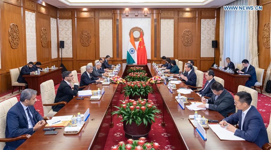 CHINA-BEIJING-WANG YI-INDIAN EXTERNAL AFFAIRS MINISTER-TALKS (CN)