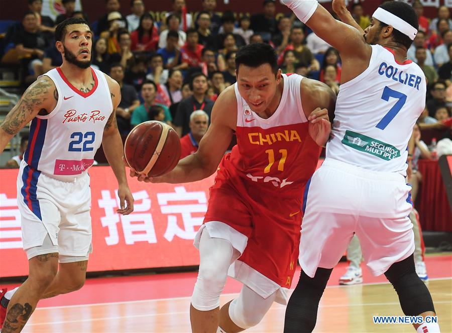 (SP)CHINA-KUNSHAN-INTERNATIONAL MEN'S BASKETBALL CHALLENGE-CHINA VS PUERTO RICO(CN)