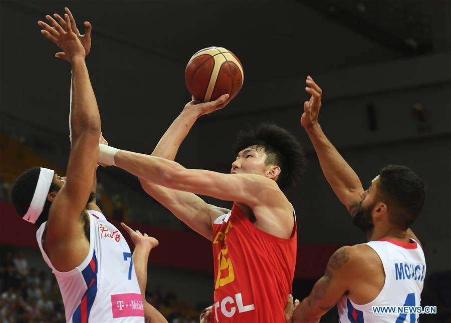 (SP)CHINA-KUNSHAN-INTERNATIONAL MEN'S BASKETBALL CHALLENGE-CHINA VS PUERTO RICO(CN)