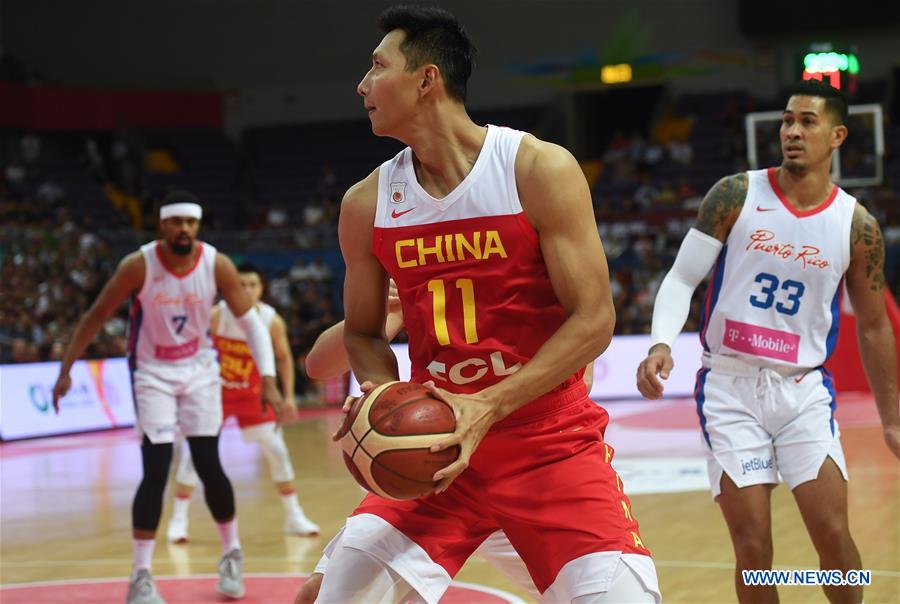 (SP)CHINA-KUNSHAN-INTERNATIONAL MEN'S BASKETBALL CHALLENGE-CHINA VS PUERTO RICO(CN)