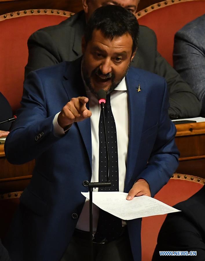 ITALY-ROME-SALVINI-GOVERNMENT CRISIS