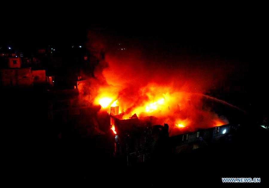 BANGLADESH-DHAKA-PLASTIC FACTORY-FIRE