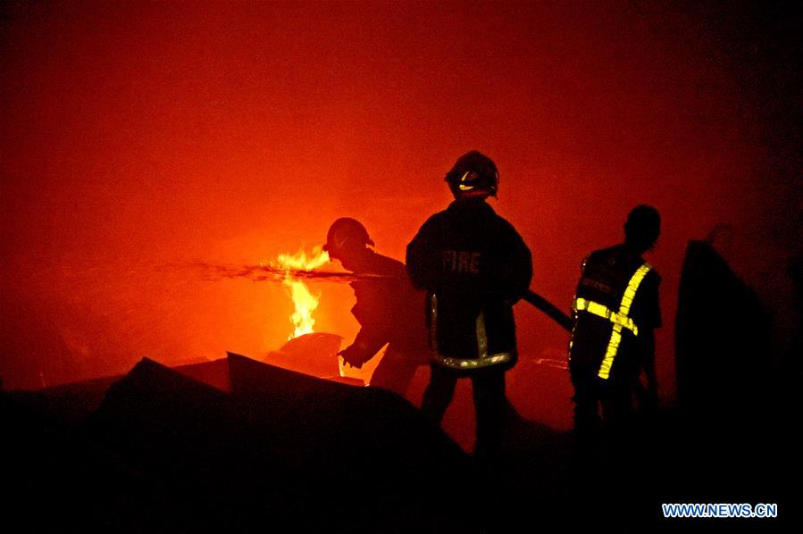 BANGLADESH-DHAKA-PLASTIC FACTORY-FIRE