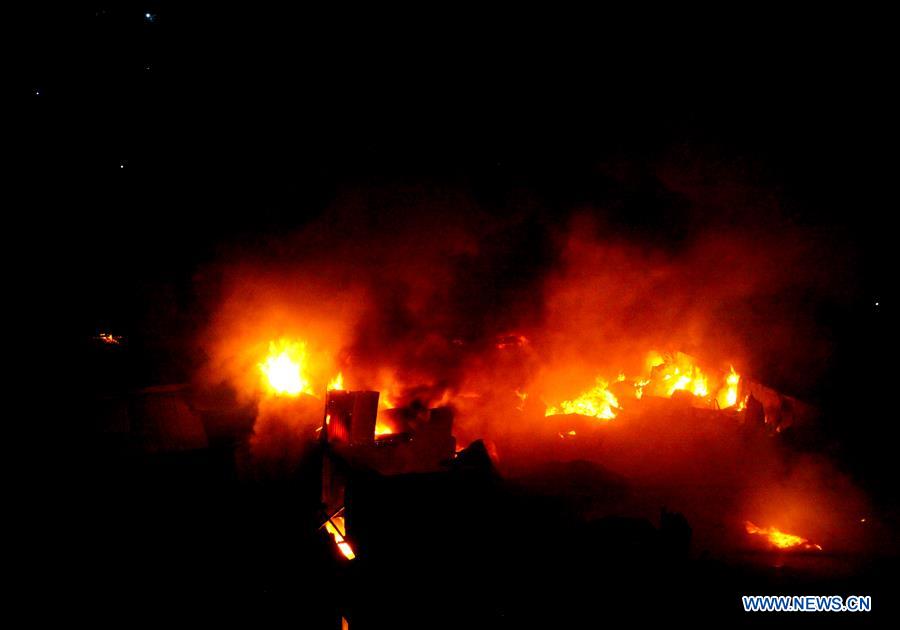 BANGLADESH-DHAKA-PLASTIC FACTORY-FIRE