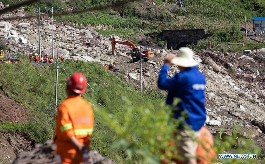 CHINA-SICHUAN-GANLUO-ROCK COLLAPSE-AFTERMATH (CN)