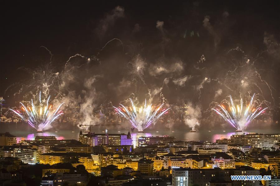 FRANCE-CANNES-PYROTECHNIC ART FESTIVAL