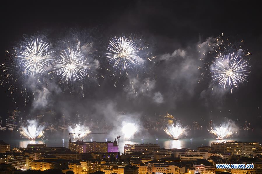FRANCE-CANNES-PYROTECHNIC ART FESTIVAL