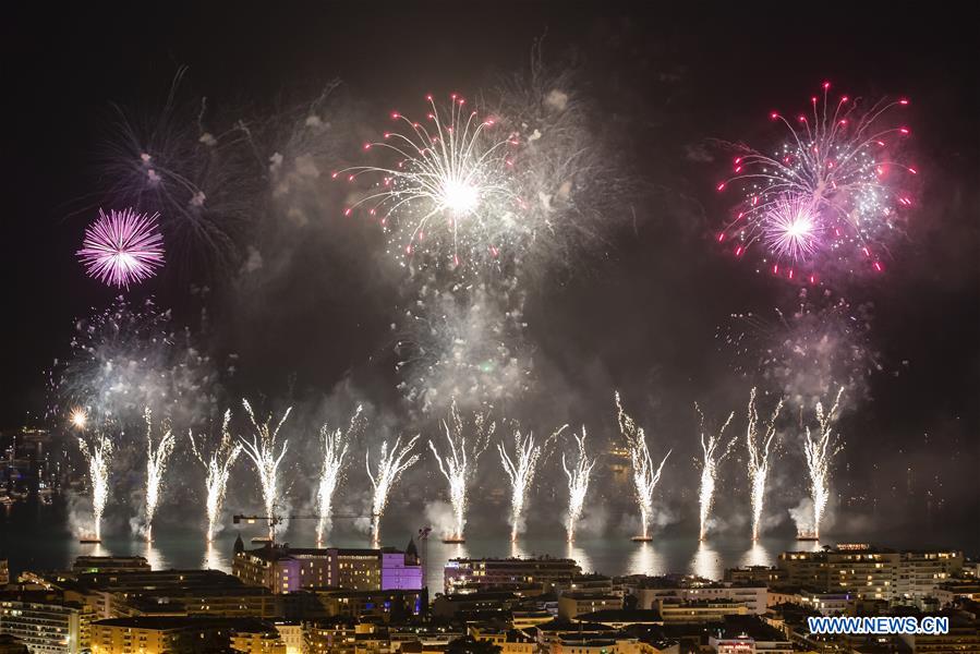 FRANCE-CANNES-PYROTECHNIC ART FESTIVAL