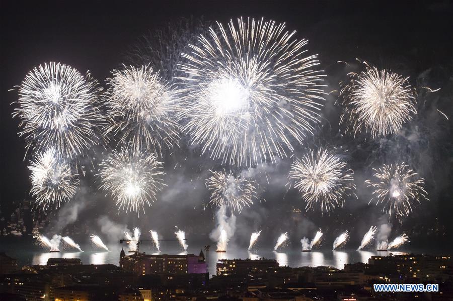 FRANCE-CANNES-PYROTECHNIC ART FESTIVAL