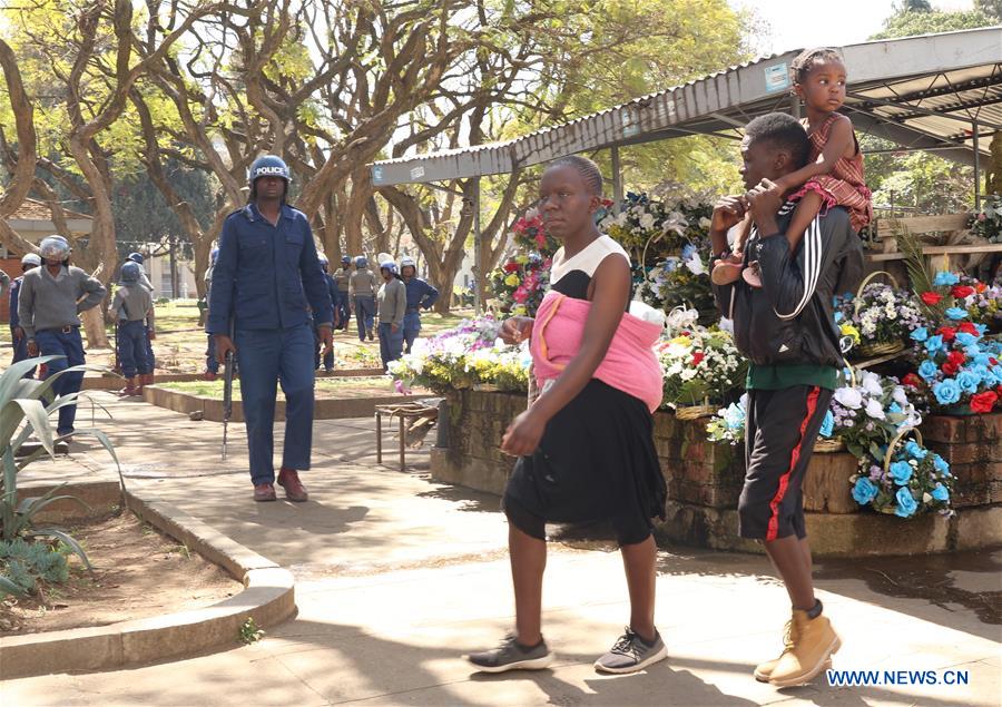 ZIMBABWE-HARARE-PROTEST-POLICE