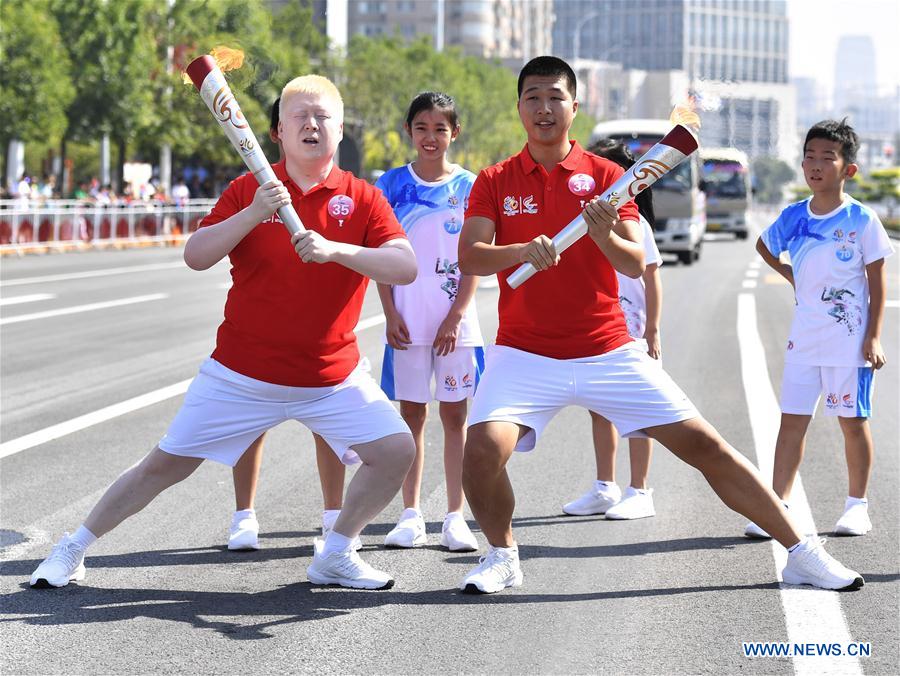 (SP)CHINA-TIANJIN-NATIONAL GAMES FOR PERSONS WITH DISABILITIES-TORCH RELAY (CN)