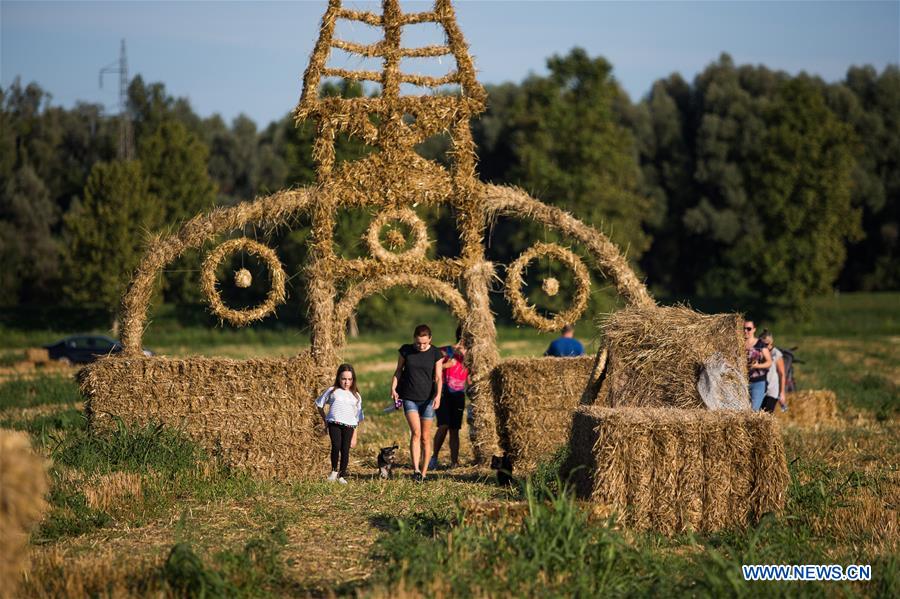 CROATIA-BILJE-STRAW SCULPTURES