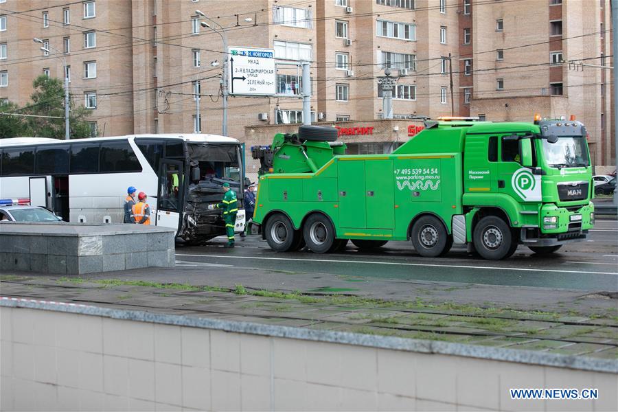RUSSIA-MOSCOW-BUS ACCIDENT