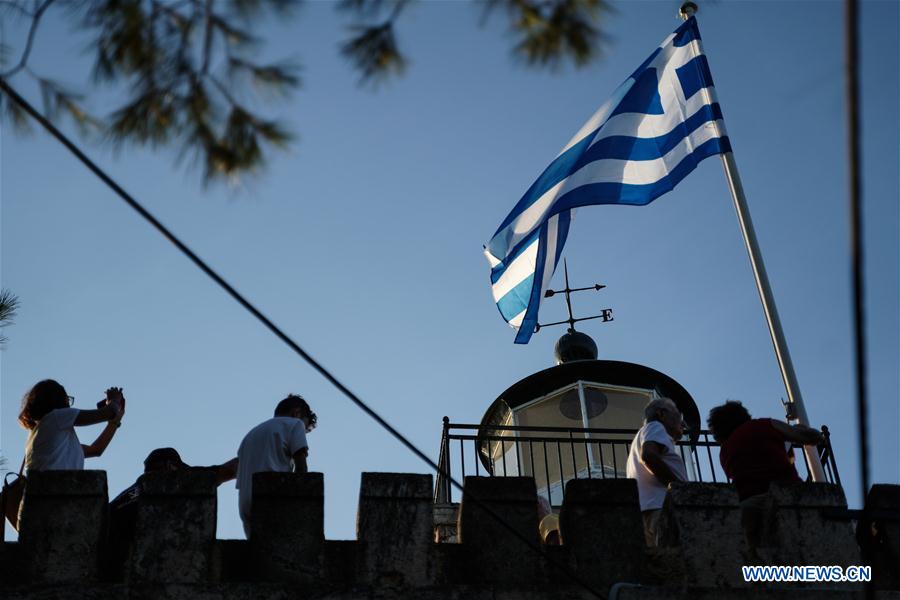 GREECE-CHALKIDA-LIGHTHOUSE
