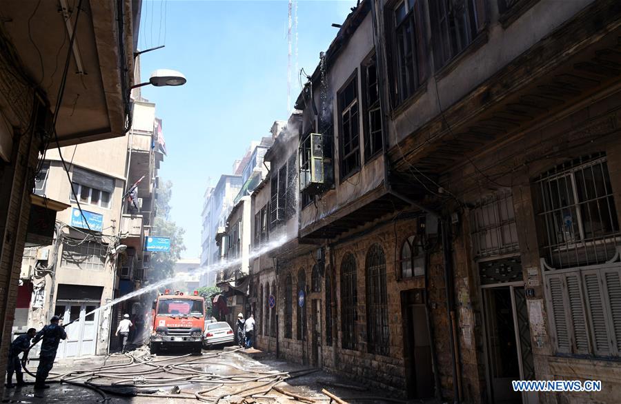SYRIA-DAMASCUS-FIRE