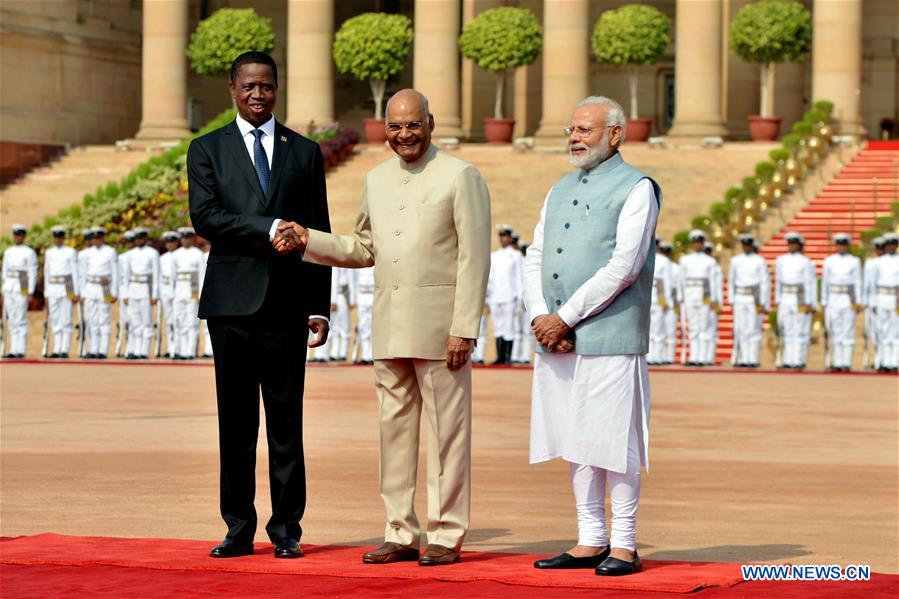 INDIA-ZAMBIA-DIPLOMACY-VISIT