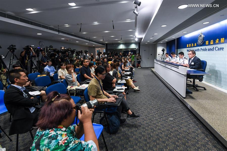CHINA-HONG KONG-POLICE-PRESS CONFERENCE (CN)
