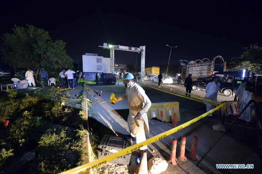 PAKISTAN-ISLAMABAD-POLICE CHECK POST-FIRING