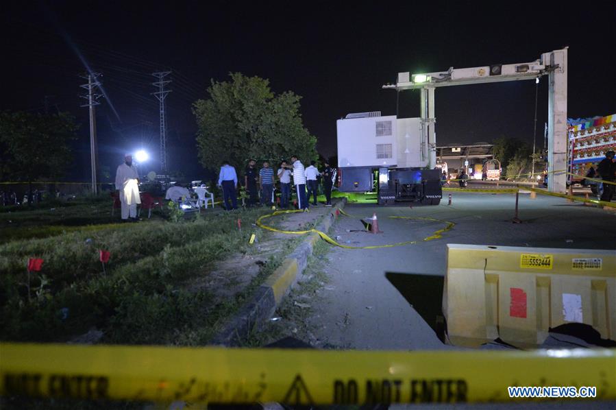 PAKISTAN-ISLAMABAD-POLICE CHECK POST-FIRING
