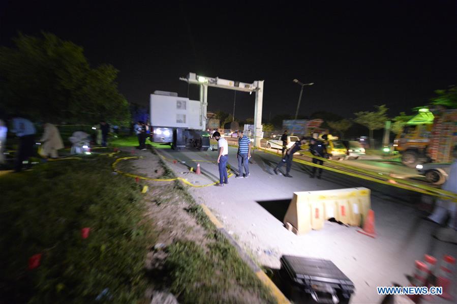 PAKISTAN-ISLAMABAD-POLICE CHECK POST-FIRING