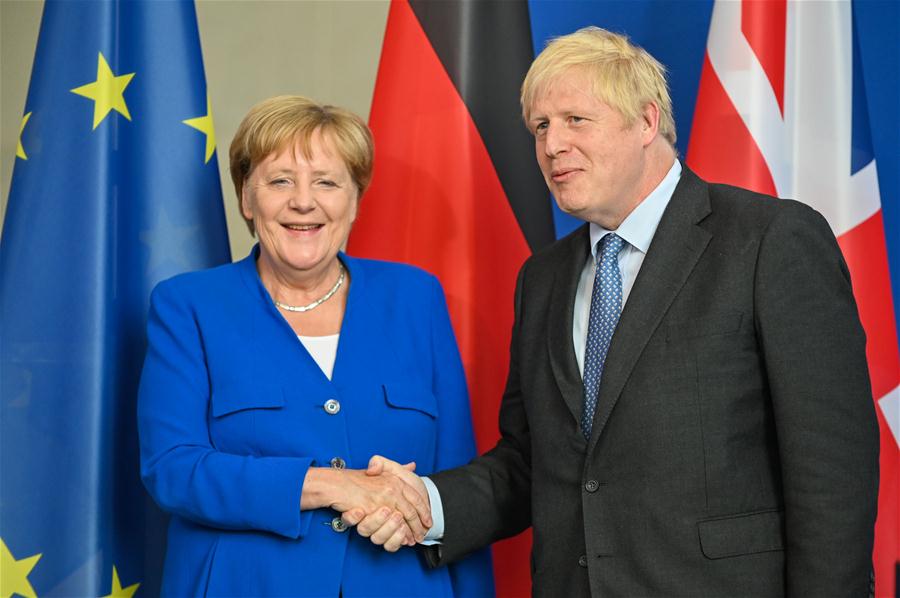 GERMANY-BERLIN-BRITAIN-BORIS JOHNSON-VISIT
